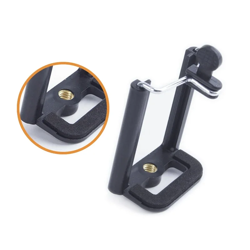 حامل هواتف ذكية موبايل كليب قوس 1/4 ''-20 برغي هول محول ل منصب الكاميرا ل Sefiestick ترايبود ضوء حامل Monopod