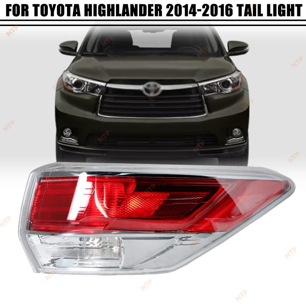 

Для Toyota Highlander XU50 2014-2016: Светодиодный задний фонарь в сборе, стоп-сигнал, ДХО, автозапчасти для стайлинга авто, правая/левая сторона