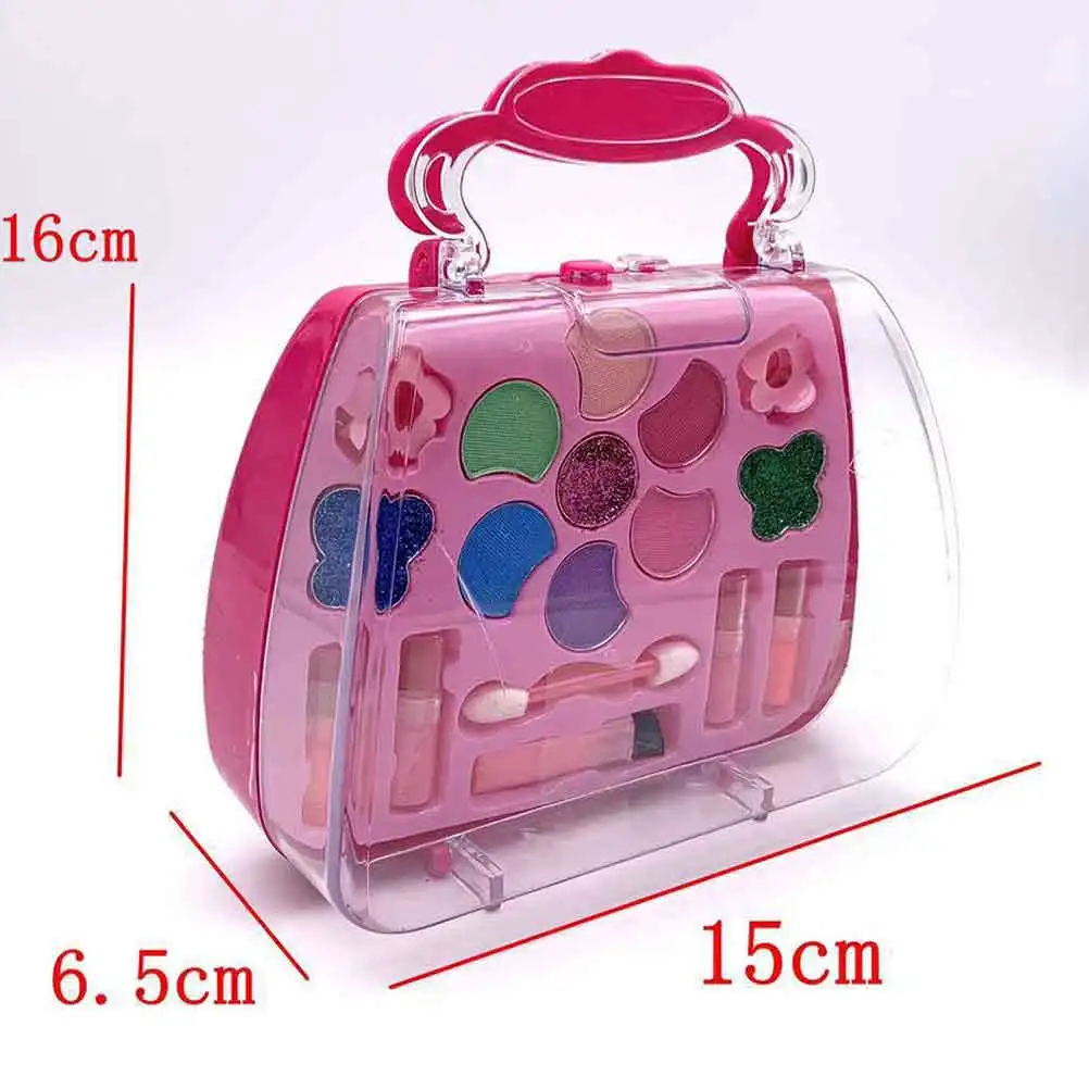 1 set di scatole regalo per strumenti per trucco per ragazze, set sicuro per bambini, feste, cosplay, borsa interattiva genitore-figlio, giocattolo per cosmetici