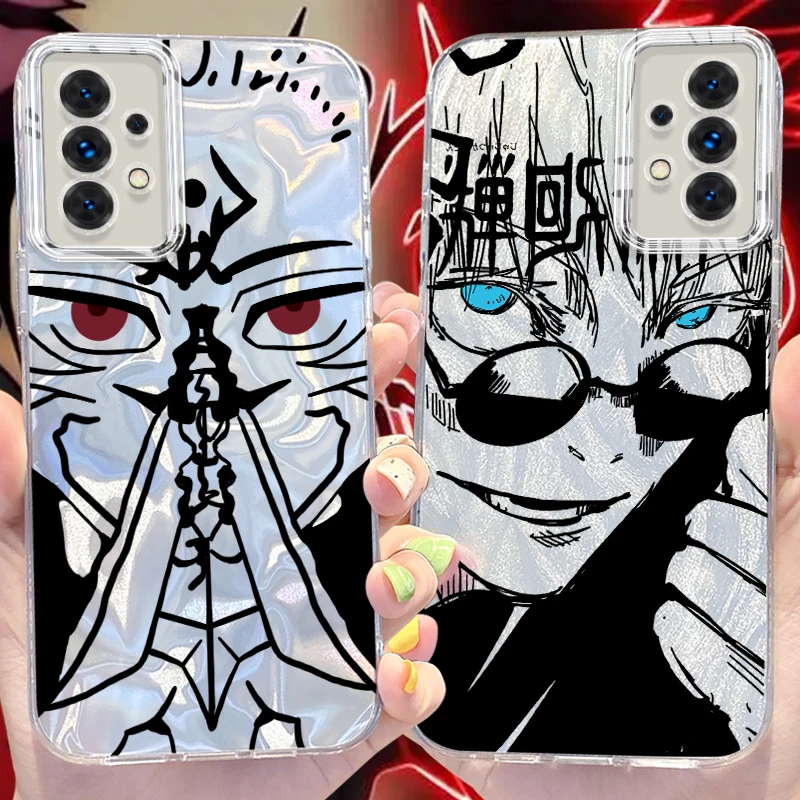 Jujutsu Kaisen Case for Samsung Galaxy S24 S23 Ultra Plus S21 FE A73 A72 A71 A54 A53 A52 A51 A50 A34 A33 A32 4G 5G Hard Cover