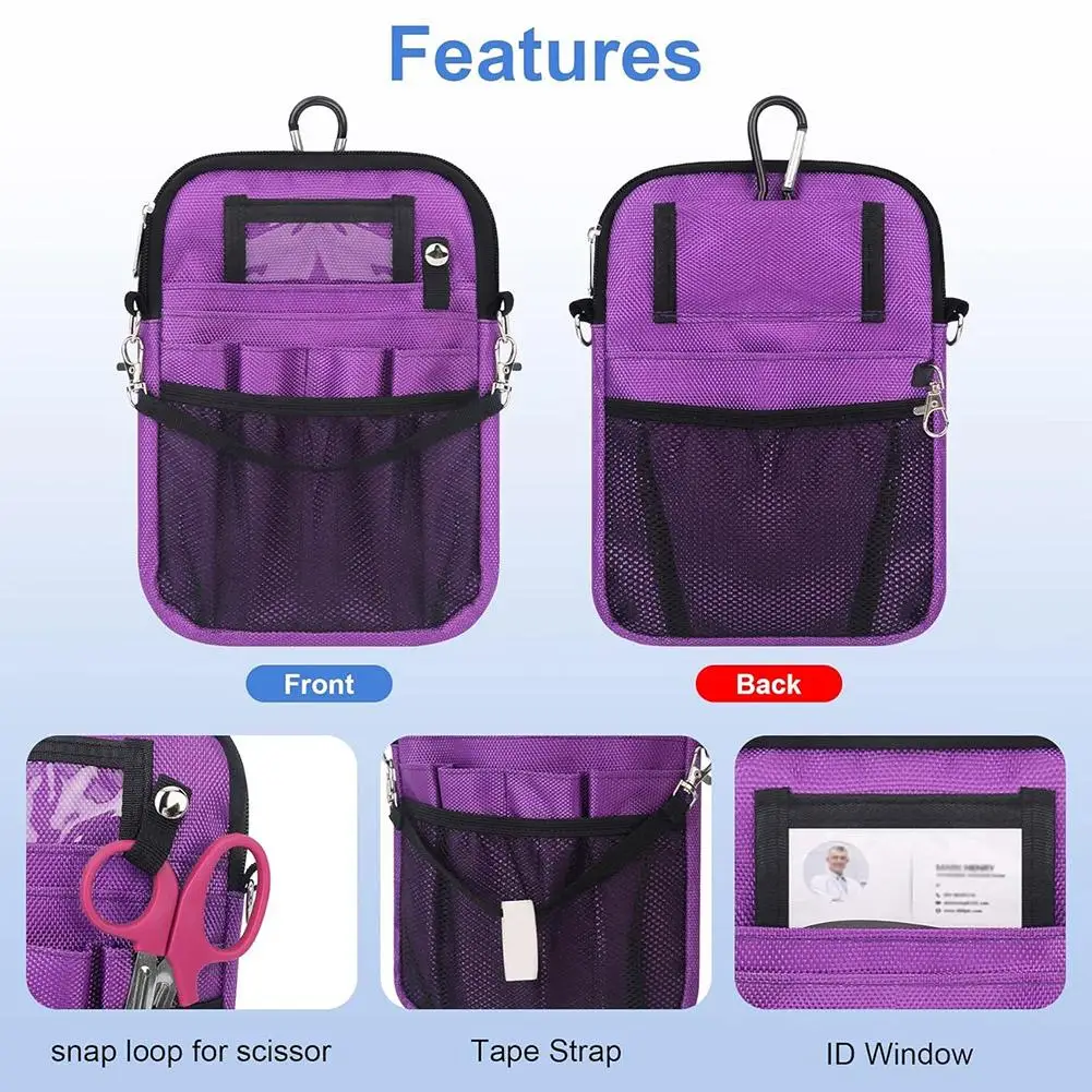 Sac banane d'infirmière, pochette de taille réglable pour stéthoscopes, Kit de soins, outils pour étudiants en soins, accessoires d'uniforme médical