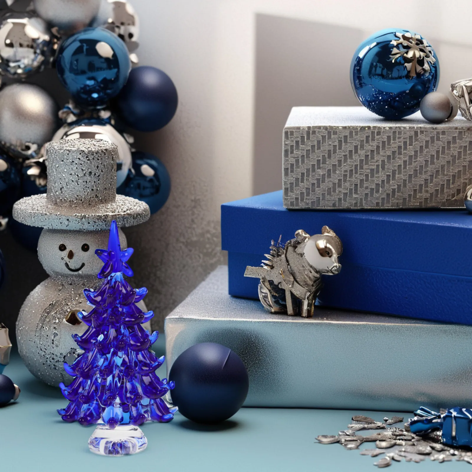 Exquisite Handcrafted Crystal Tree Ornament Sparkling Radiant Glow Festive Table Centerpiece for Living Room Office Holiday