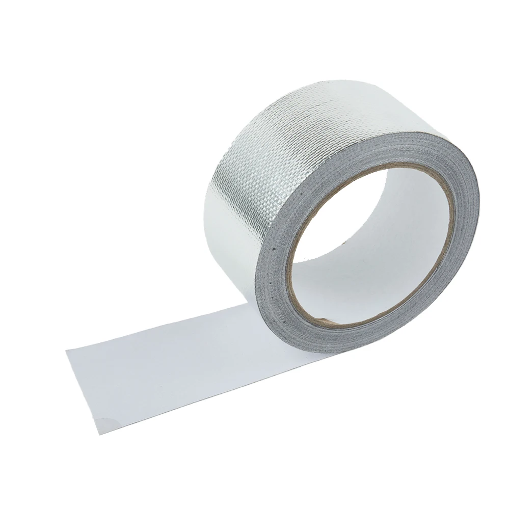 High Quality Useful Practical Bandage Tape 1 Roll Fittings Heat High Temp Manifold Parts Replacement Silver Wrap