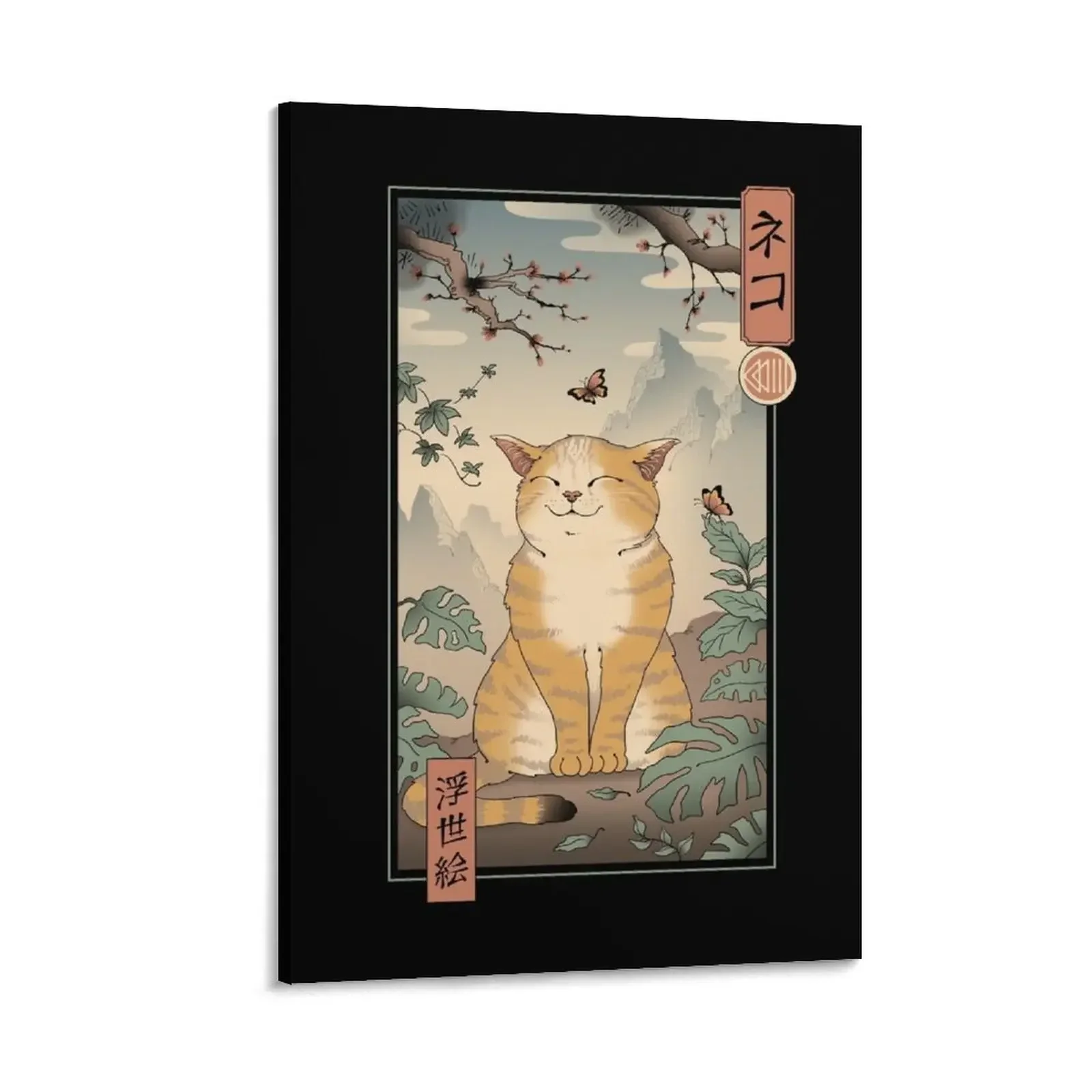 

Edo Cat Canvas Painting wall decoration home decor poster Wall decoration poster