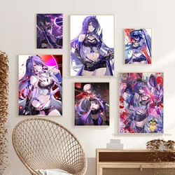 1pc Acheron Honkai Star Rail Girl Poster Paper Print Home Living Room Bedroom Entrance Bar Restaurant Cafe Art Painting Decor