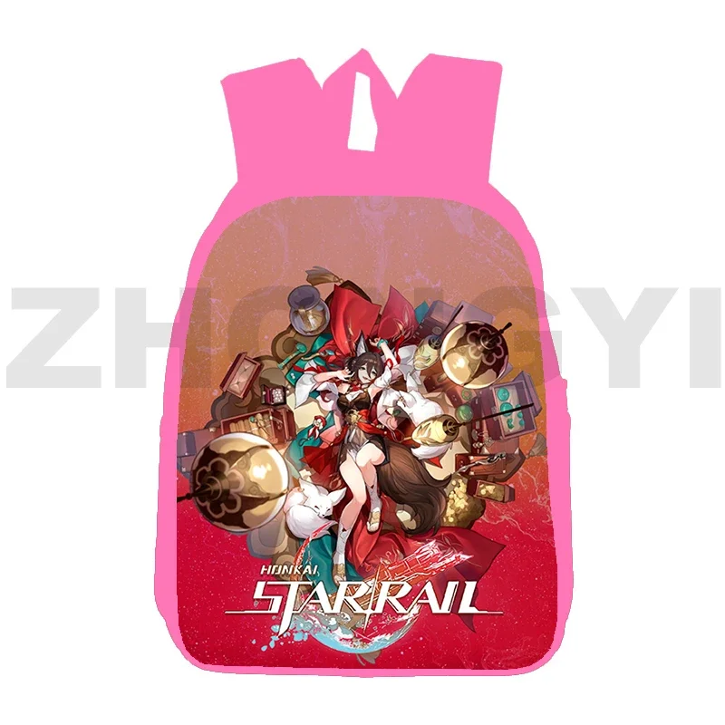 Canvas Harajuku Honkai Impact 3rd Backpack Cute School Bags for Girls Kids Bookbag 12/16 Inch Top Quality Preppy Laptop Knapsack