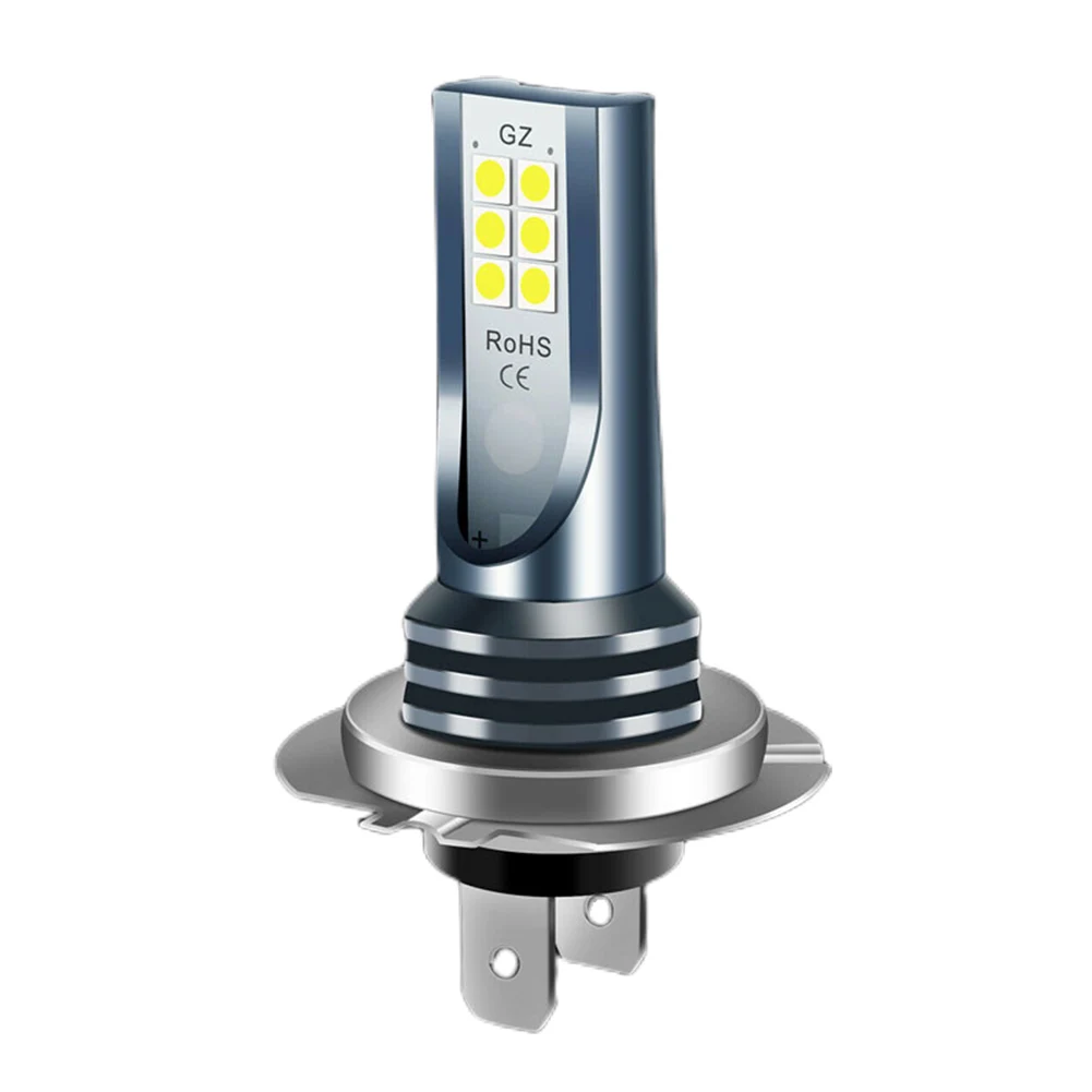 H7 LED المصباح لمبة 12 فولت 24 فولت سيارة الضباب ضوء لمبة 6000 كيلو السيارات الضباب مصباح IP67 مقاوم للماء السوبر مشرق 1000LM لملحقات السيارة #5