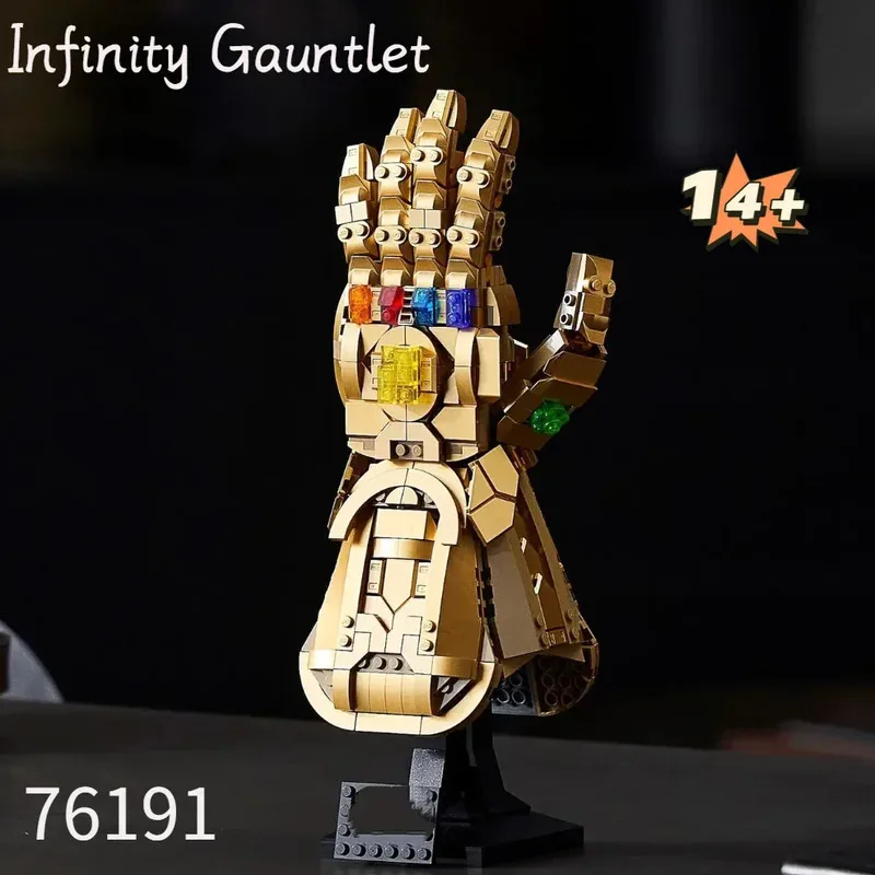 598 pz Thanos Heroes Infinity Gauntlet 76191 Building Blocks Assemblare Puzzle Modello Giocattoli Vacanze Di Natale Regali Di Compleanno