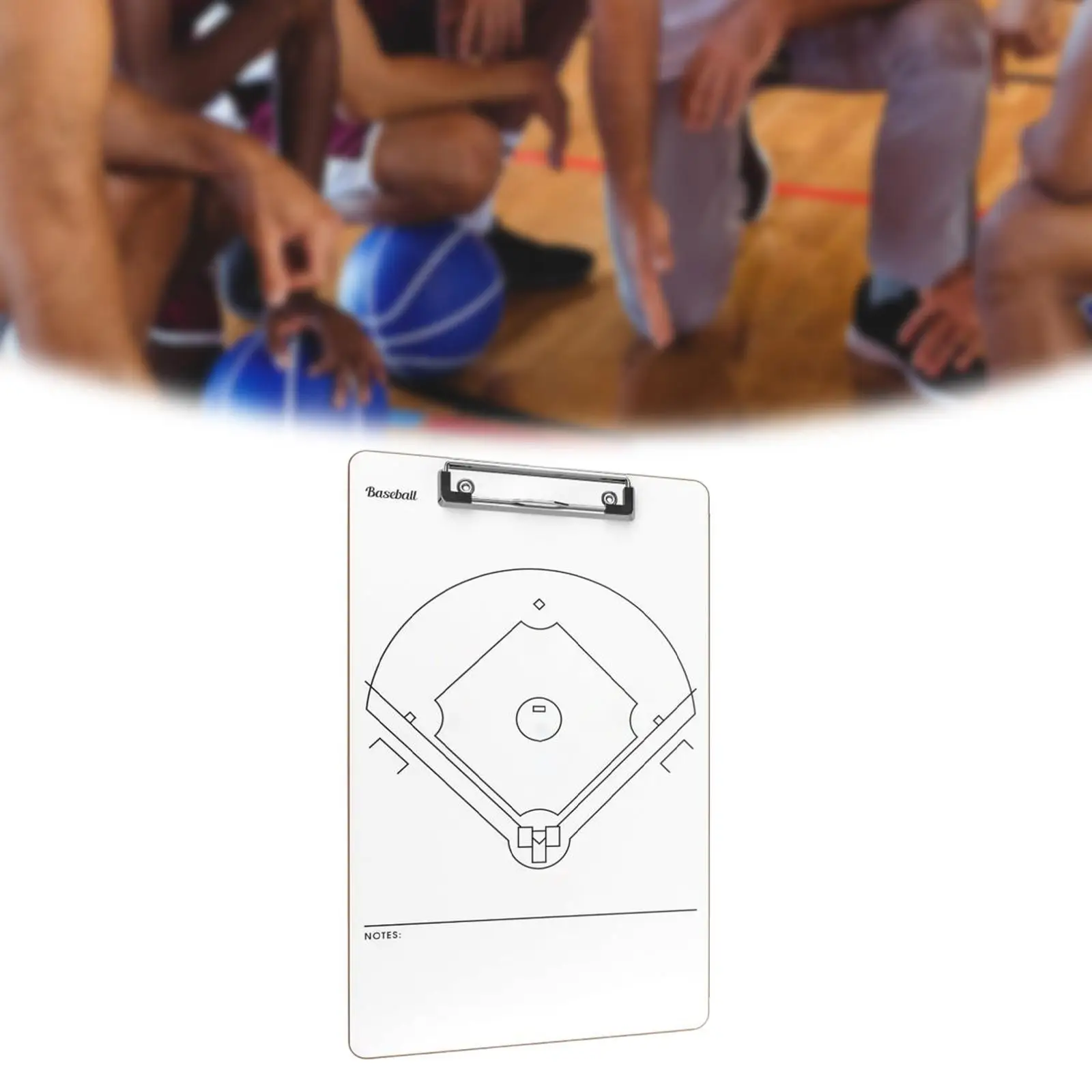

Baseball Dry Erase Board Coach Gift Portable Strategy Tactic Marker Board