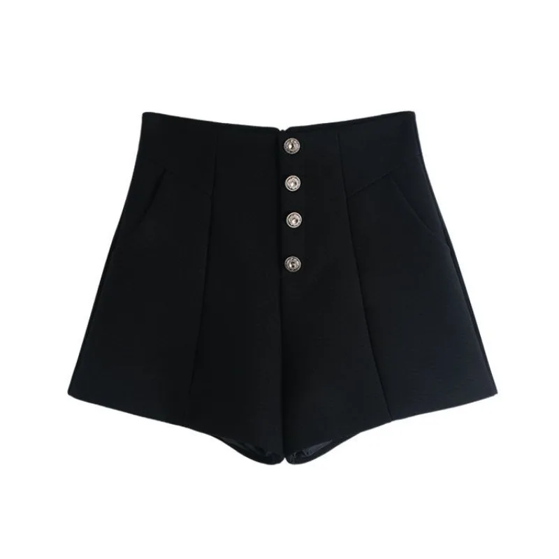 Hohe Taille, A-Linie, weites Bein, Anzugshorts, Damen, Frühling 2026, schlankmachend, modische Stiefelhose, Oberbekleidung, lange Beinverlängerung, TT951