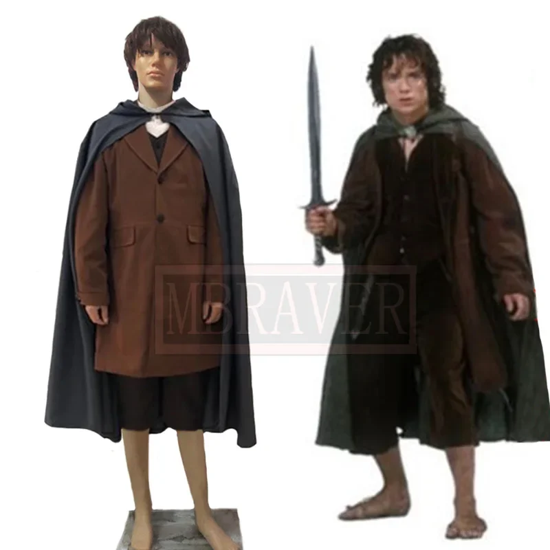 Frodo Baggins Cosplay Costume Party natale Halloween Custom Made qualsiasi dimensione