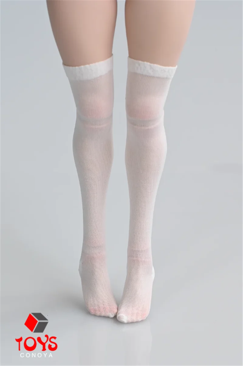 1/6 skala Weibliche Halbtransparente Strümpfe Kurze Socken Lange Strümpfe Kleidung Modell Fit 12'' Weibliche Soldat Action Figur Körper – Detail 7