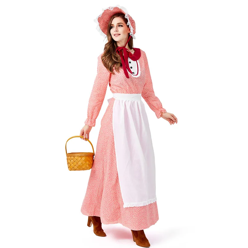 Adult Renaissance Farm Dress Costumes Cosplay For Woman Stage Party Costumes