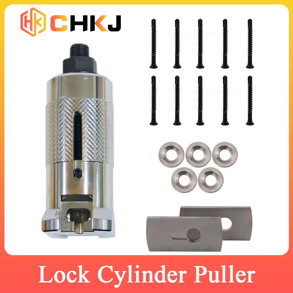 CHKJ Lock Cylinder Puller Nail Puller Professional Locksmith Tool Stainless Steel Nail Puller Puller Screws Cylinder Extractor