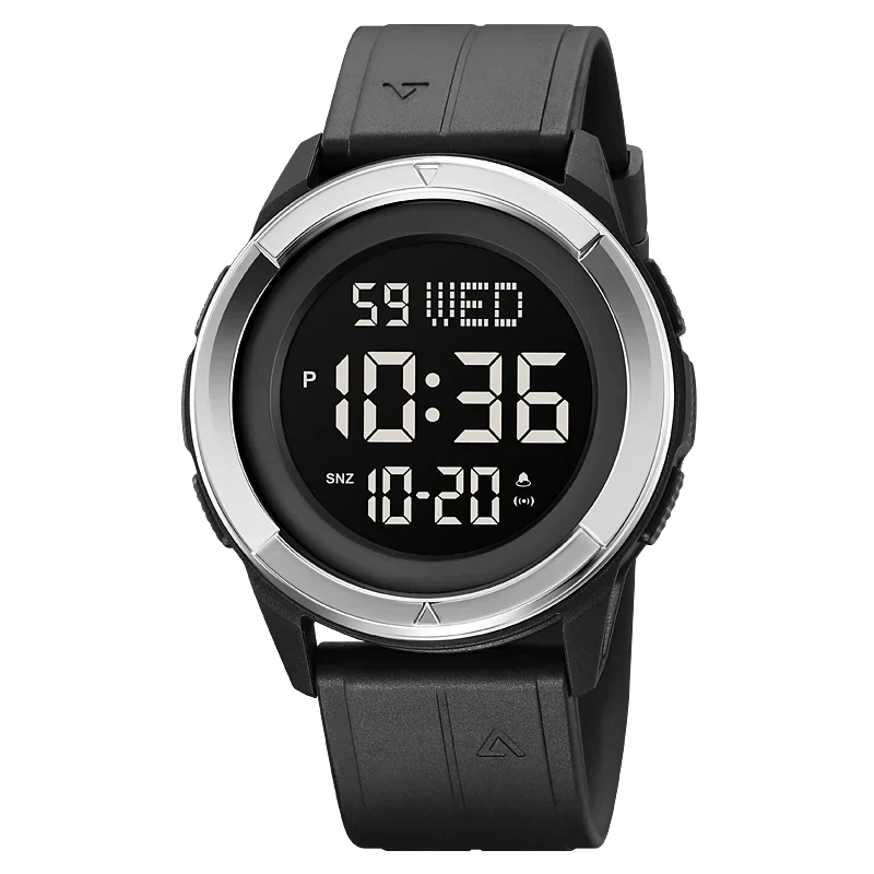 Skmei 2047 Sport Watches Mens Casual Chrono Countdown Digital 5bar Waterproof Wristwatch montre homme LED light Display Watch