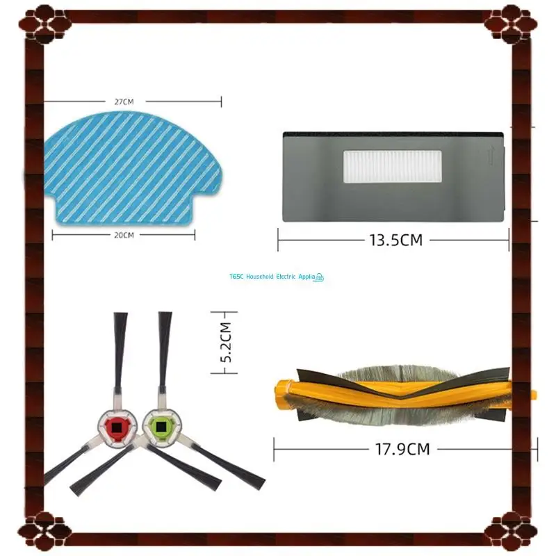 24-часовая доставка для робота-пылесоса Ecovacs Deebot M80/M80 Pro DT85 DT83, основная боковая щетка, фильтр Hepa, тряпка для швабры, тряпка, аксессуары