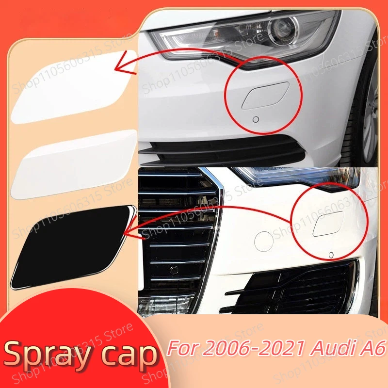 Suitable for 06-21 Audi A6 headlight washing, front bumper headlight water spray cover, front bar water spray gun cover