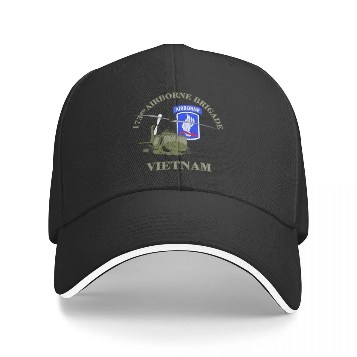 

173rd Airborne Vietnam -UH-1 Gunship Baseball Cap custom Hat dad hat Hats For Men Women's