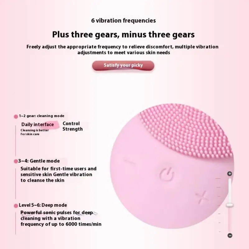 Wodoodporna szczoteczka do oczyszczania twarzy dla kobiet i mężczyzn, ładowalna elektryczna szczoteczka do peelingu i oczyszczania twarzy.