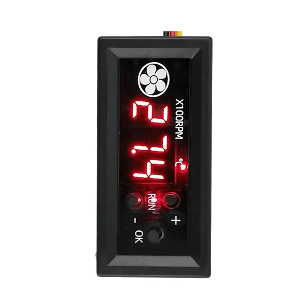 DC12V 3A 4-проводной ШИМ-контроллер температуры вентилятора, модуль регулятора скорости с цифровым дисплеем, низкотемпературное отключение