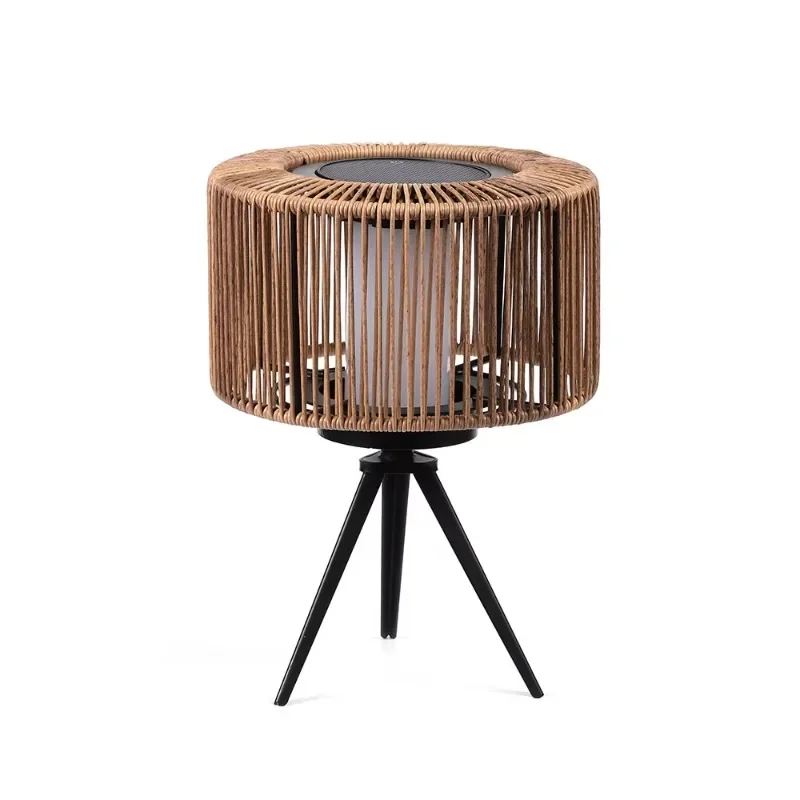 Rattan Solar Light Outdoor Courtyard Backyard Garden Solar Light Emitting Diode Lighting Deck Hanging Table Dimmable Power