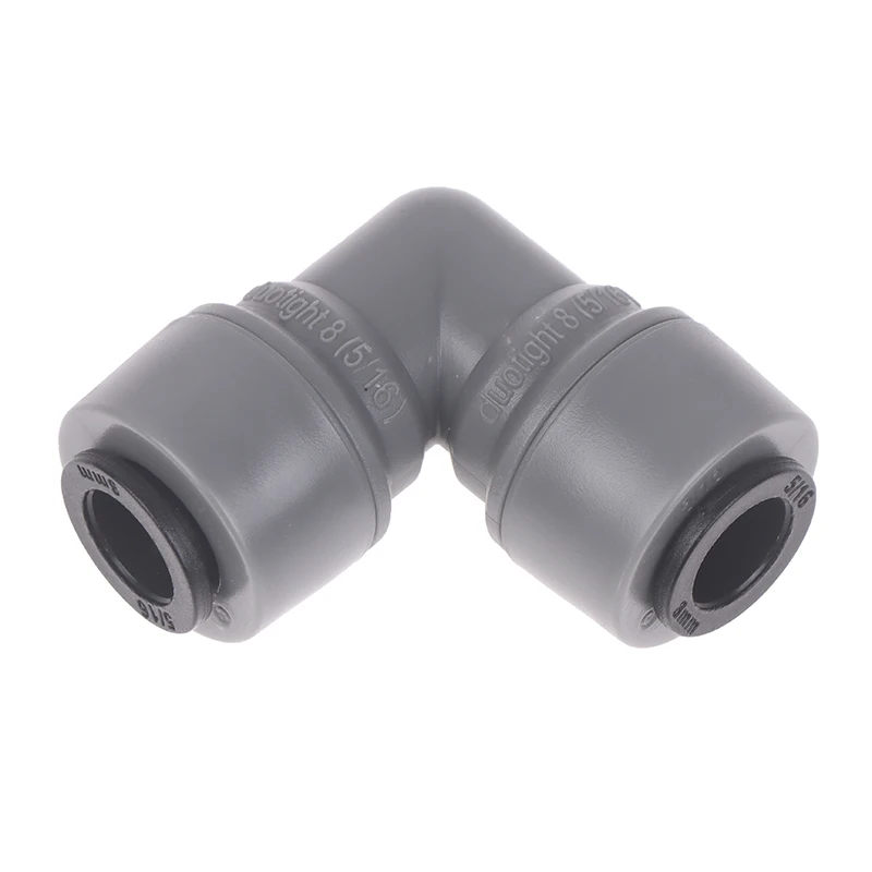 สําหรับ KegLand พลาสติก Quick ท่อเชื่อมต่อท่อ Push-to-Connect Union 8/6.35 มม.x 8 มม.screwlock ข้อศอก Push In Joint