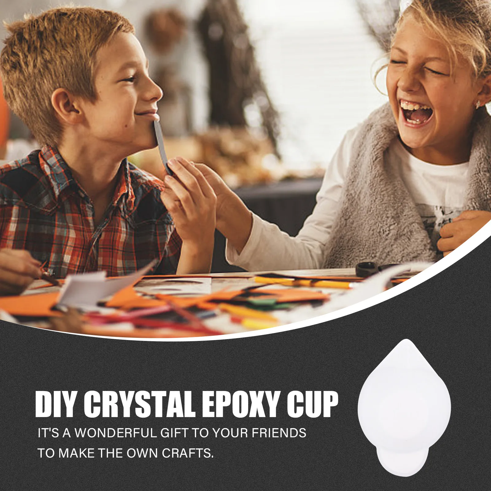 

Набор для рукоделия: 1 комплект премиальных силиконовых стаканов для смешивания эпоксидной смолы, палочки для перемешивания, многоразовый измерительный набор