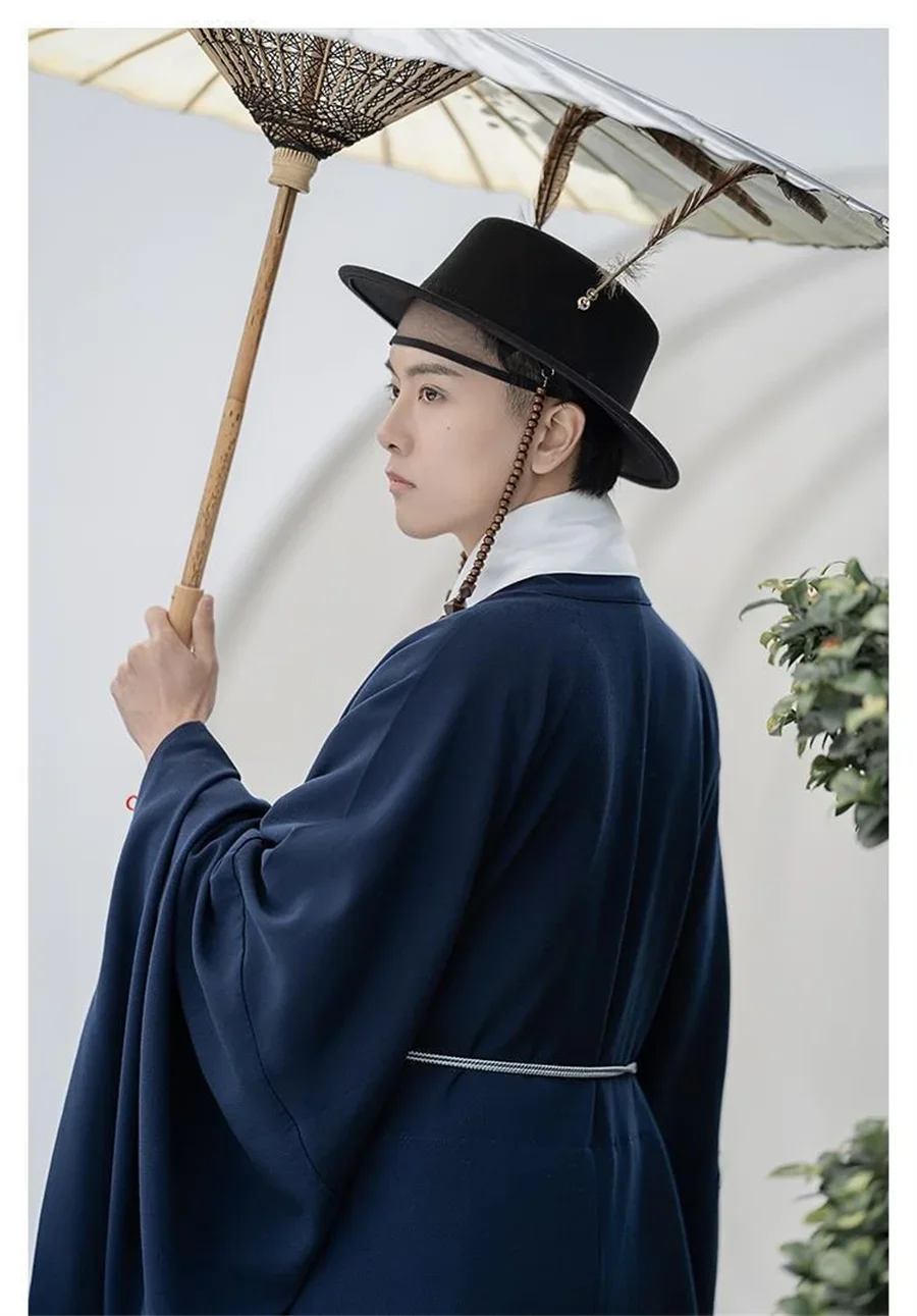 2025年ハロウィンコスチューム 伝統的な明王朝の男性用漢服、オリジナルの草原の中国服、韓服