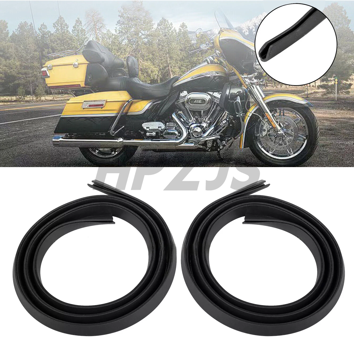 

39" Motorcycle Inner Fairing Trim Seal For Harley Davidson Touring Road king Electra Street Glide FLHTC Ultra Classic 1996-2013