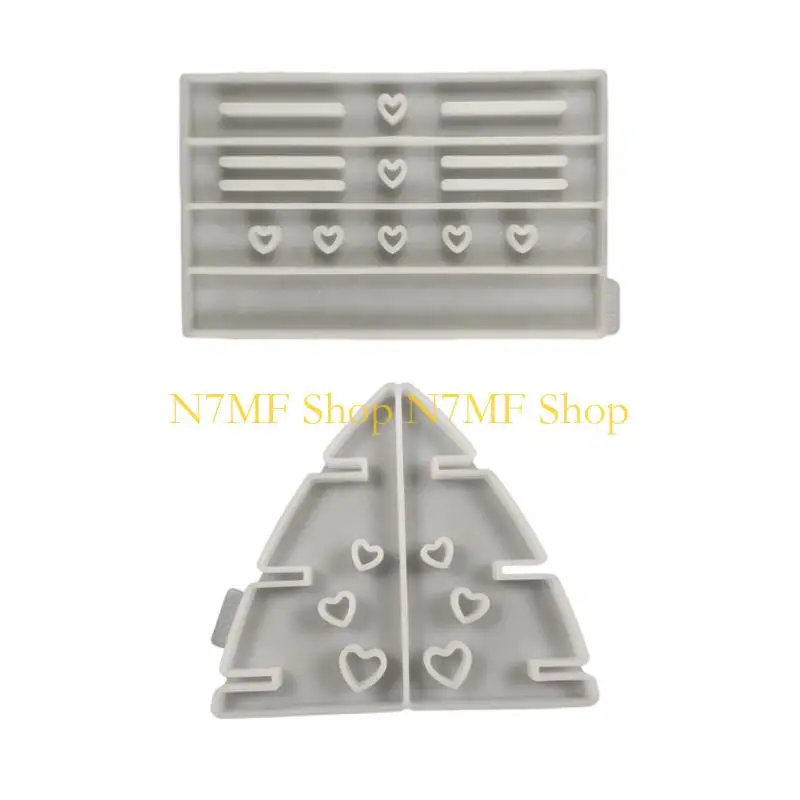 

N7MF Креативные силиконовые формы Набор форм для эпоксидной смолы Ремесленные формы Стеллажи для выставки товаров Плесень