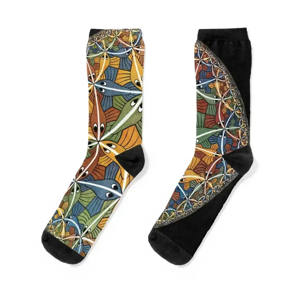 

Circle Limit III by M.C. Escher Socks soccer anti-slip custom sports winter funny sock Mens Socks Women's