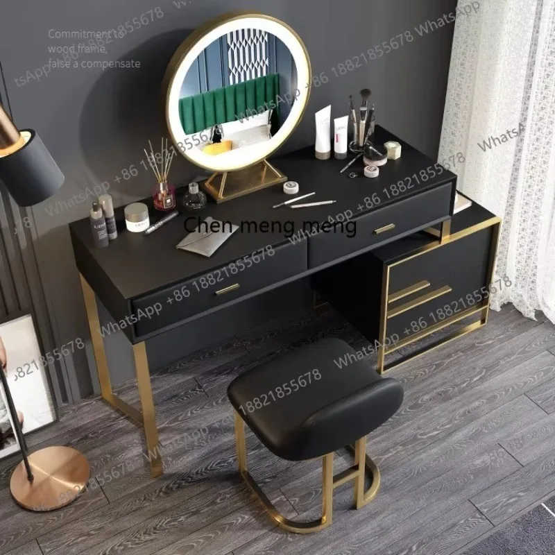 

RR All solid wood dresser, bedroom storage cabinet integrated high-end modern simple makeup table