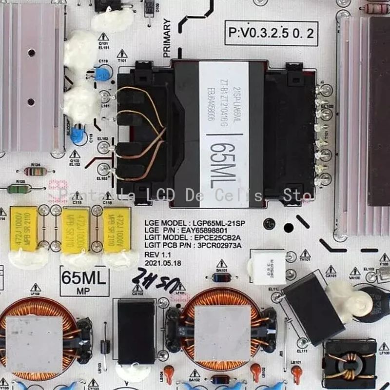 EAY65898801 EPCE25CB2A 3PCR02973A LGP65ML-21SP Original Power Supply Board for LG TV Power Board 100% Tested