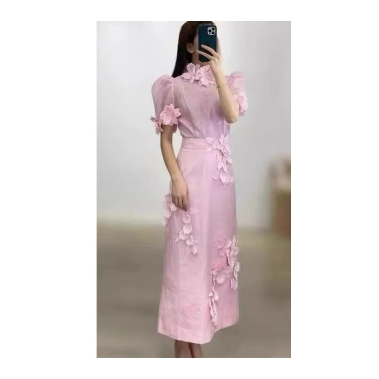

French gentle tea break temperament socialite floral lace exquisite beautiful