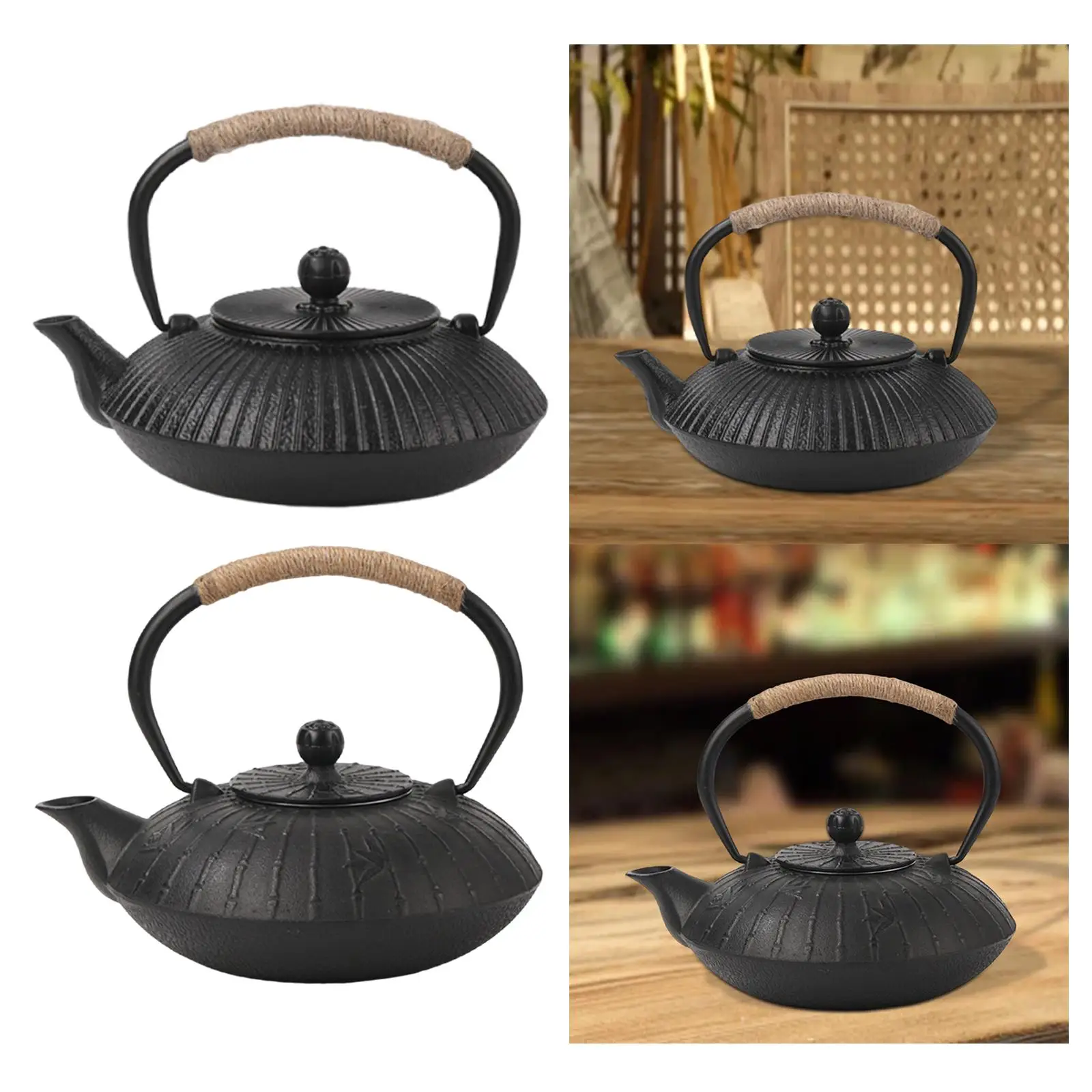 

Чугунный чайник, плита, чайная посуда, подарок, 800 мл, чайник для домашней вечеринки