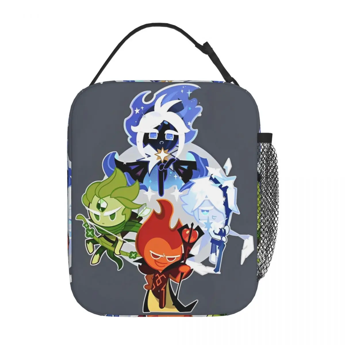 Cookie Run Kingdom Insulated Lunch Bags Cooler Bag Reusable Lunch Container Leakproof Tote Lunch Box Food Handbag
