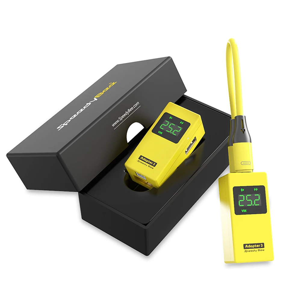 

Speedybee Adapter 3 Voltage Checker Adapter WIIFI Wireless Adapter Wireless Blackbox Analyzer APP Control 1-6S LiPo 30W Charger