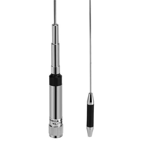Imagen 2 del producto Antena Ham Radio Metal tipo M Vertical NL-770R accesorios alta ganancia de repuesto 144/430MHz doble banda VHF/UHF
