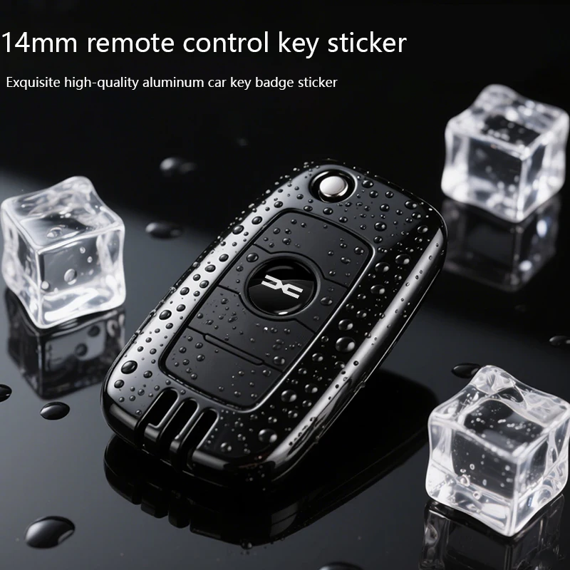 

14 мм алюминиевый значок с дистанционным ключом, декоративная наклейка для Dacia Duster Logan MCV Sandero Stepway Dokker Lodgy, автомобильные аксессуары