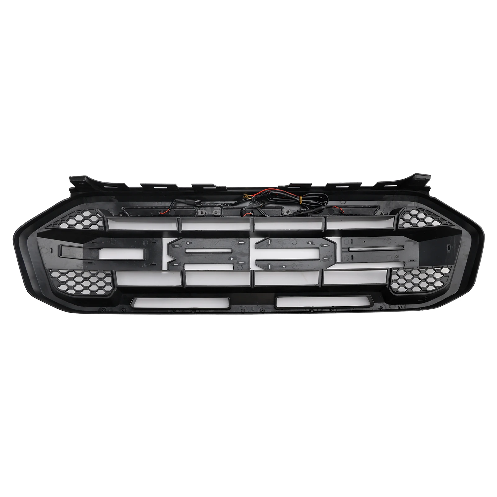 Artudatech الأسود رابتور نمط المصد الأمامي شواء مصبغة صالح لفورد رينجر مع مصباح ليد 2019-2023 اكسسوارات السيارات