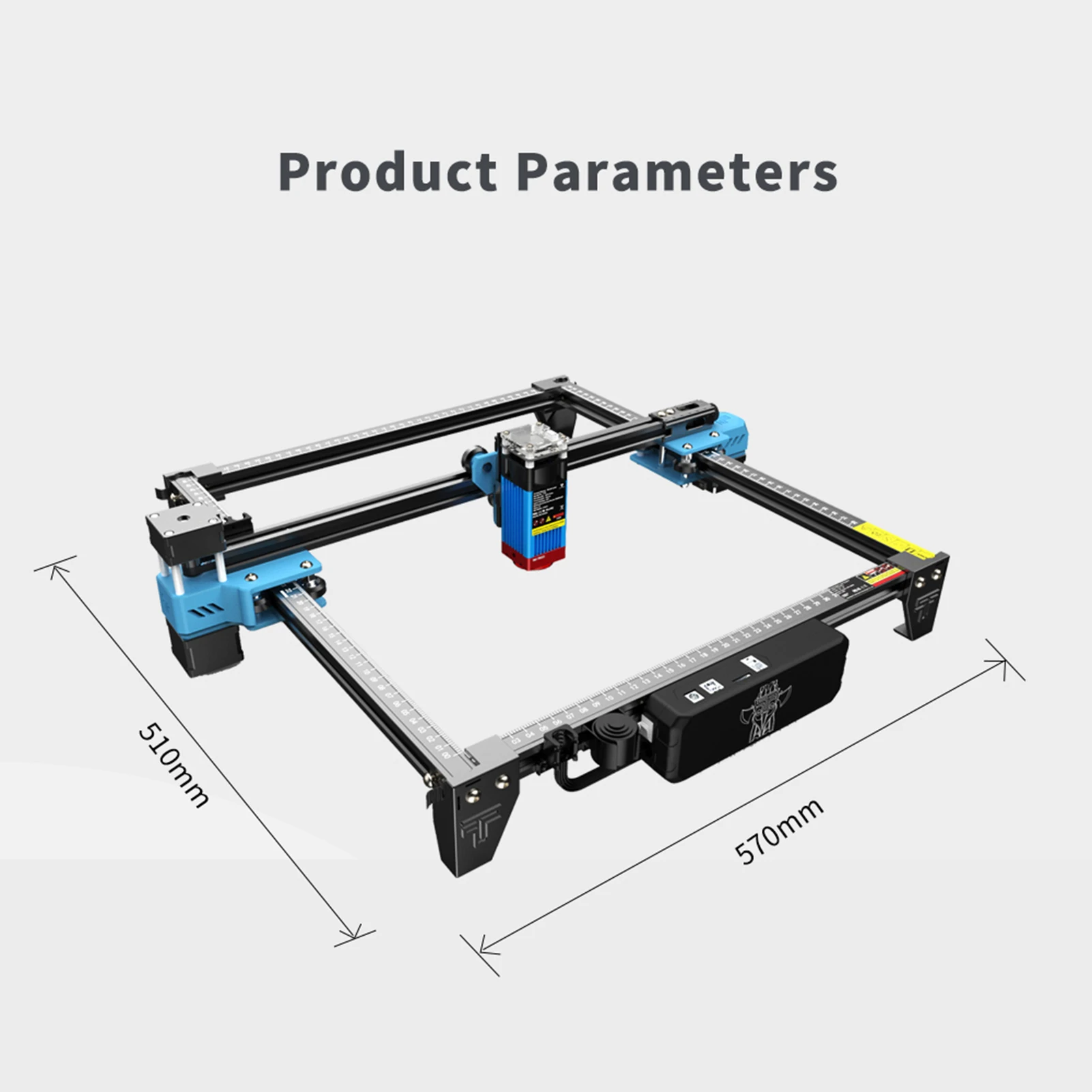 Two Trees TTS 55 Pro Laser Engraver 5.5W Compressed Spot 30000mm/min High Speed Laser Engraving Cutting Machine 300x300mm