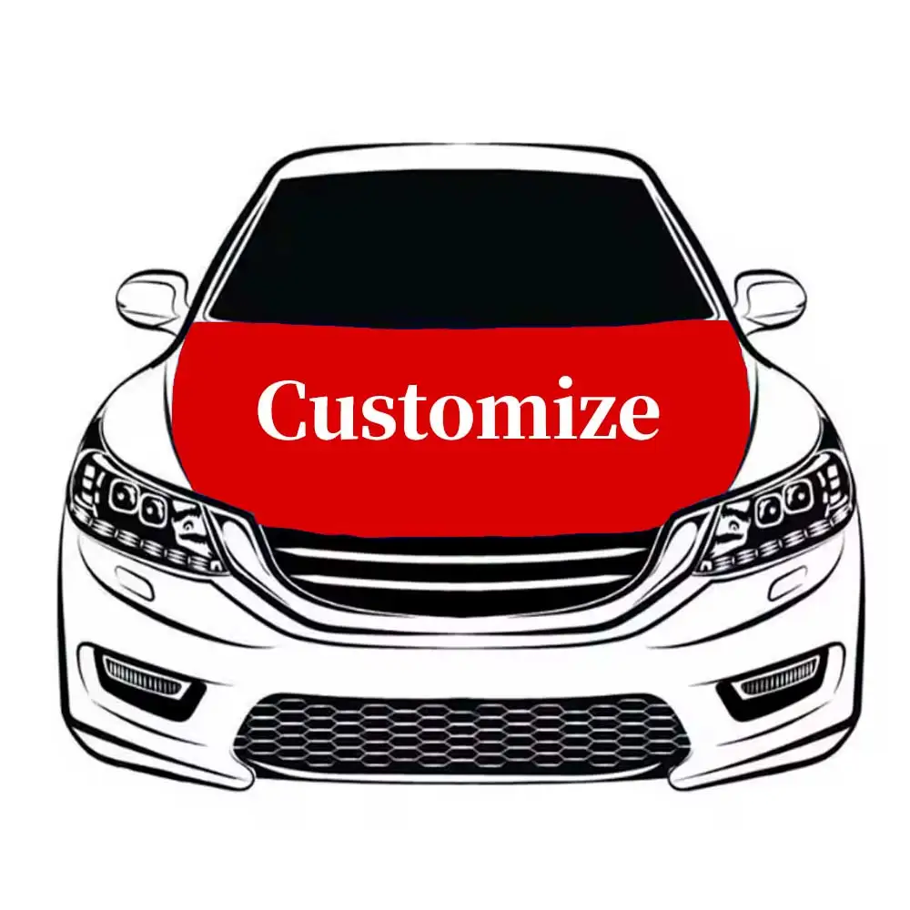 Personalized Custom Car Hood Cover Flag Engine Banner,Your Logo,Your Size with Vibrant Color Fade Resistant Truck Engine Flags