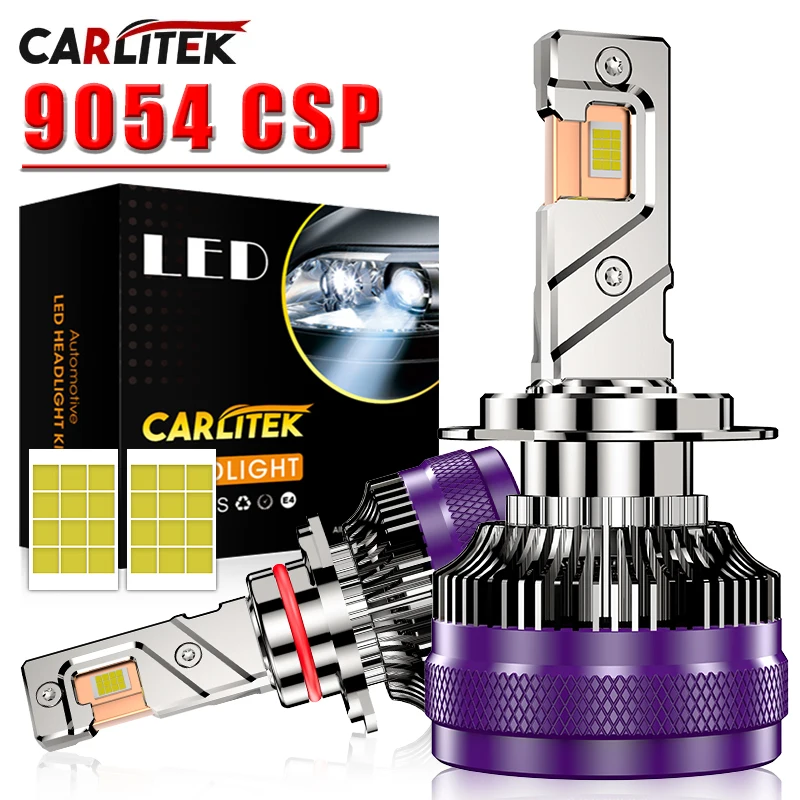 24pcs 9054 CSP H7 H1 H4 LED Headlight Bulbs H3 H11 H8 H9 9005 HB3 9006 HB4 9012 Hir2 Fog Lights Car Lamps 6000K Super Bright 12V