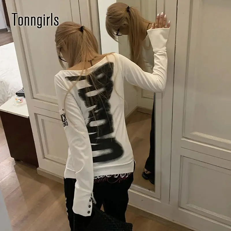 

Tonngirls американская футболка с принтом в стиле ретро, женская длинная футболка Cleanfit, льняной материал, трапециевидной формы, све, женская зимняя коллекция Faion