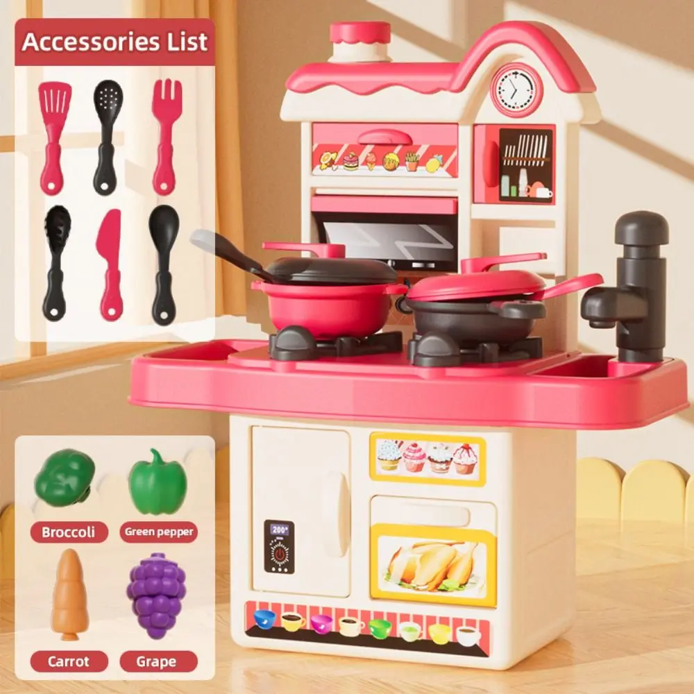

Creative Simulation Kitchen Play DIY Montessori Pretend Cooking Interactive Reusable Afternoon Tea Set for Boys Girls