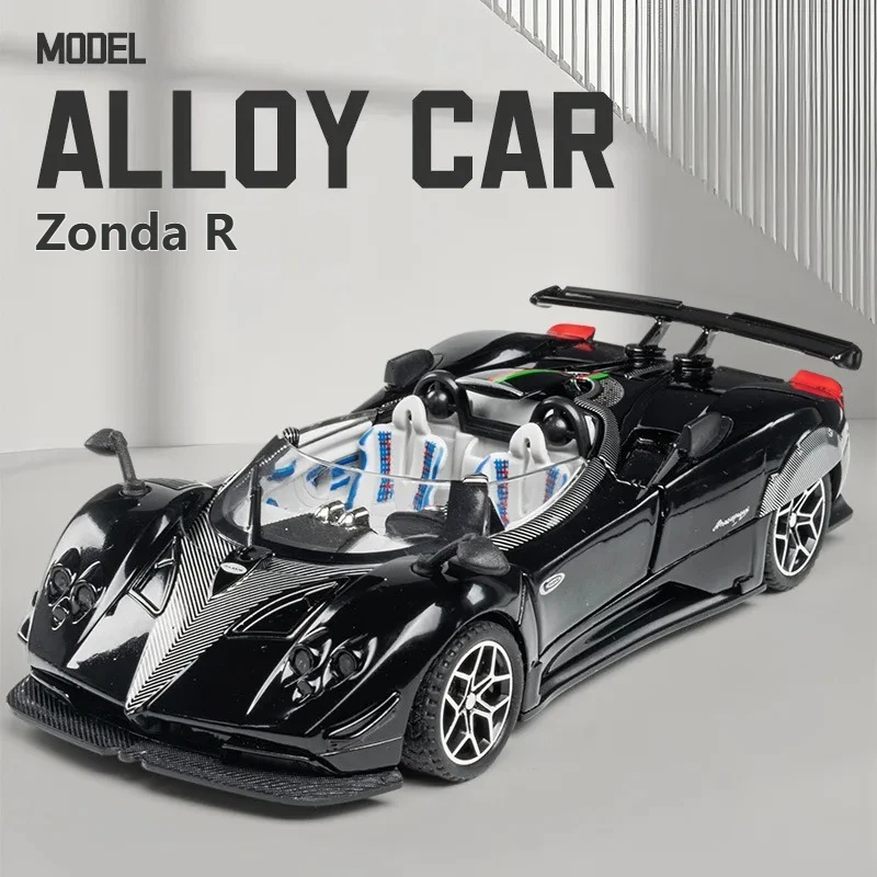 

1:32 Pagani Zonda R, трансформируемый спортивный автомобиль, имитация литья под давлением, модель автомобиля из металлического сплава, звуковой свет, коллекция, детская игрушка в подарок