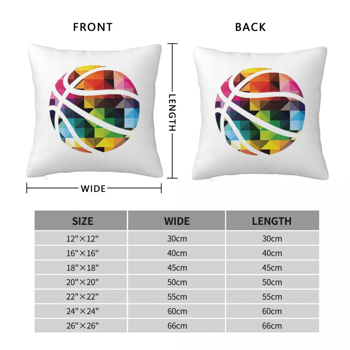 Basketball Sport Pillowcase Polyester Linen Velvet Creative Zip Decorative Throw Pillow Case Sofa Cushion Cover