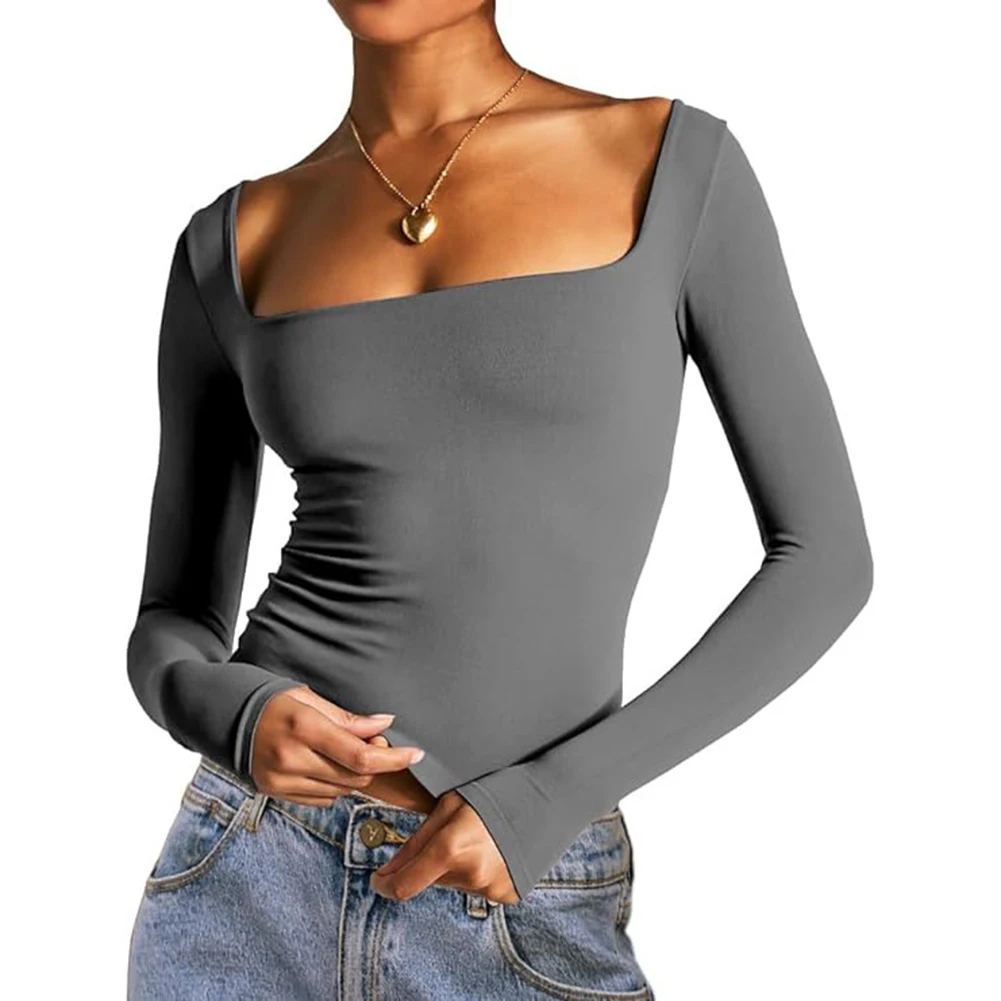 Casual Streetwear Elegant Long Sleeve Casual Outings Brand New Condition Collarless Neckline For Women For Casual Outings