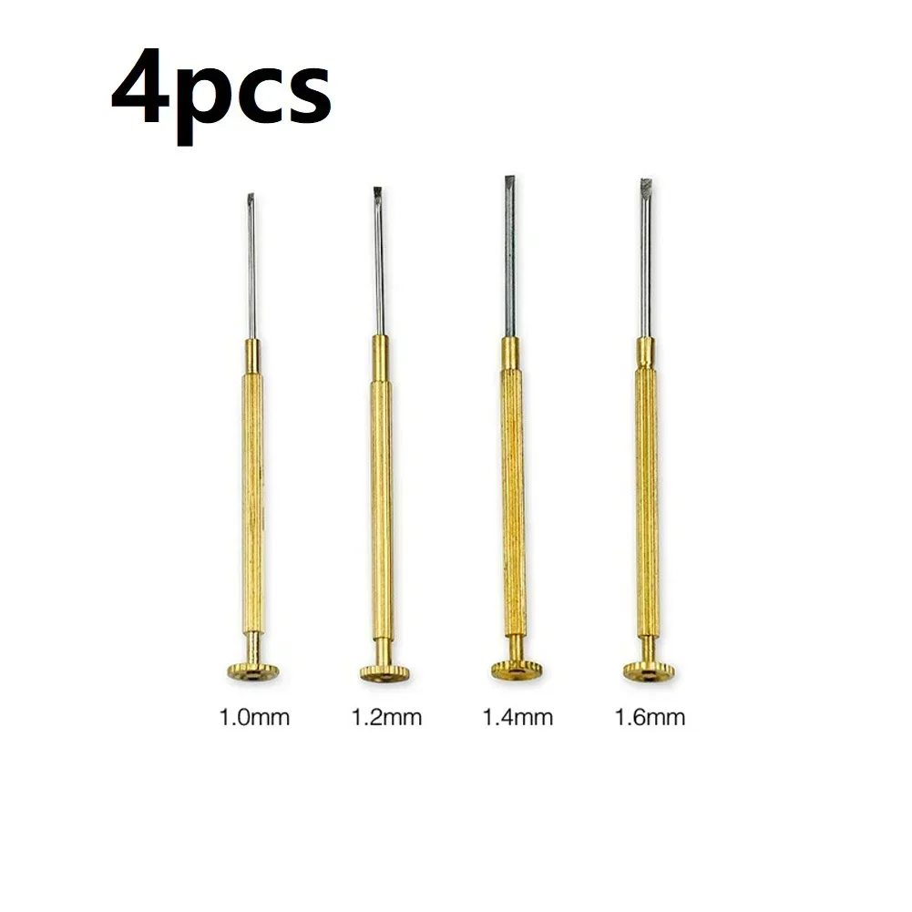 Screwdriver Watch Screwdrivers Home Studio 4pcs/set Golden Long Service Life Resist Oxidation Small And Convenient