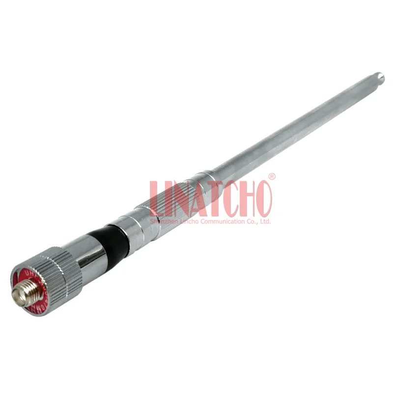 UHF 400-470MHz High Gain Bendable Metal 1 Meter Long Range Walkie Talkie Antenna Telescopic SMA Female